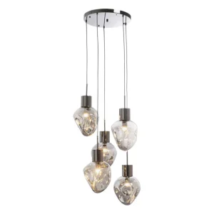 KARE Design Candeeiro suspenso Supernova Smoky Cinque Ø50cm Fashion