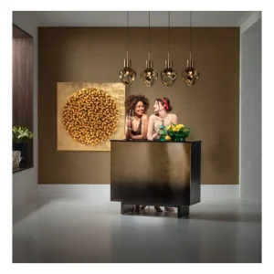 KARE Design candeeiro suspenso Supernova Amber 110 cm Fashion