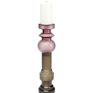 KARE Design Candelabro Marvelous Duo Violeta Cinza 49cm Fashion