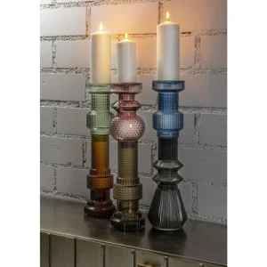 KARE Design Candelabro Marvelous Duo Violeta Cinza 49cm Fashion