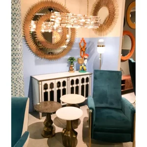 KARE Design Chaise Longue Lazy em veludo Azul Hot