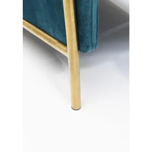 KARE Design Chaise Longue Lazy em veludo Azul Hot