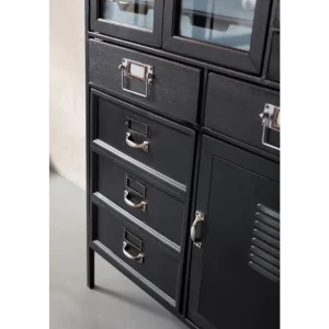 KARE Design Cómoda Art Factory Preta Fashion