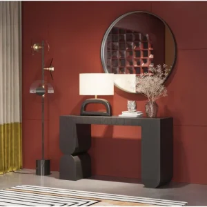 KARE Design Consola Curve preta 120 x 76 cm Clearance