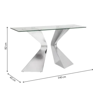 KARE Design Consola Mesa Gloria Cromada Hot