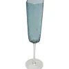 KARE Design Copo de champanhe Cascata azul Hot
