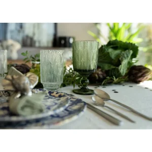 KARE Design Copo de Vinho Fogli Verde Hot