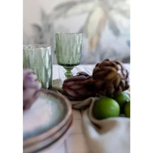 KARE Design Copo de Vinho Fogli Verde Hot
