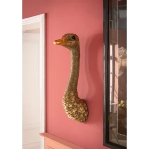 KARE Design Decoração de Parede Ostrich Dourada Online