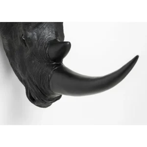 KARE Design Decoração de parede Rhino Head Antique Black Hot