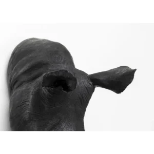 KARE Design Decoração de parede Rhino Head Antique Black Hot