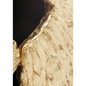 KARE Design Decoração de Parede Wings Gold Preto 120x120cm Fashion