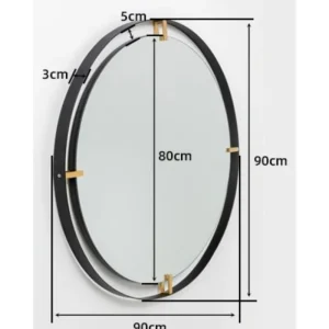 KARE Design Espelho Betsy Moldura Metalizado 90Ø Clearance