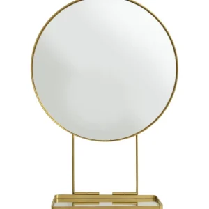 KARE Design Espelho c/ Prateleira Art Ø60cm Best