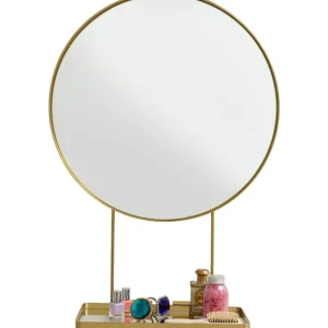 KARE Design Espelho c/ Prateleira Art Ø60cm Best