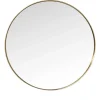 KARE Design Espelho Curve Round Brass Ø100cm Fashion