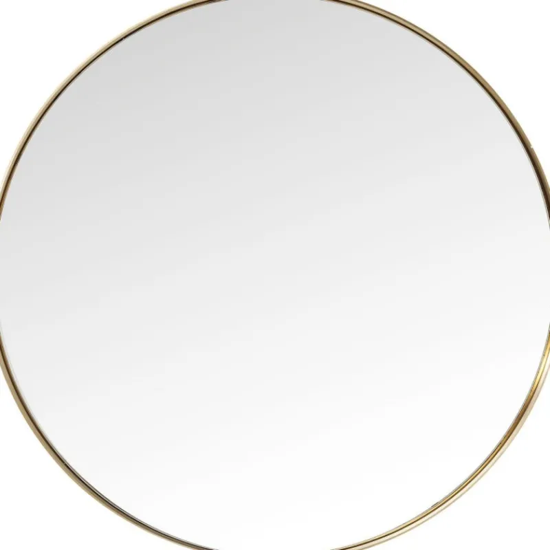 espelho_curve_round_brass_1.webp KARE Design Espelho Curve Round Brass Ø100cm Fashion