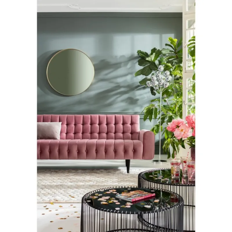 espelho_curve_round_brass_4.webp KARE Design Espelho Curve Round Brass Ø100cm Fashion