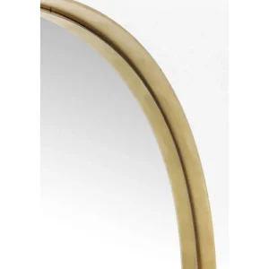 KARE Design Espelho Curve Round Brass Ø100cm Fashion