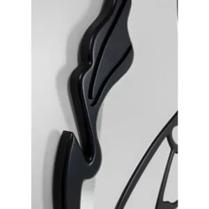 KARE Design Espelho de Parede Pieces Preto Mate Ø100cm Hot