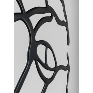 KARE Design Espelho de Parede Pieces Preto Mate Ø100cm Hot