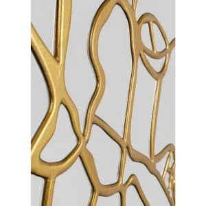 KARE Design Espelho de Parede Pieces Dourado Ø100cm Online