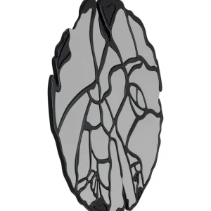 KARE Design Espelho de Parede Pieces Preto Mate Ø100cm Hot