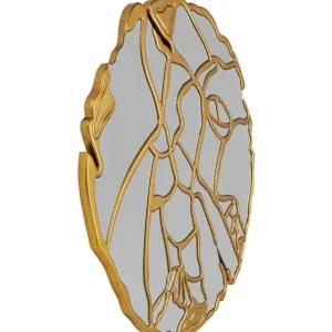 KARE Design Espelho de Parede Pieces Dourado Ø100cm Online