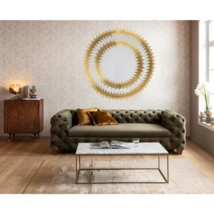 KARE Design Espelho Solare Dourado Ø132cm Online