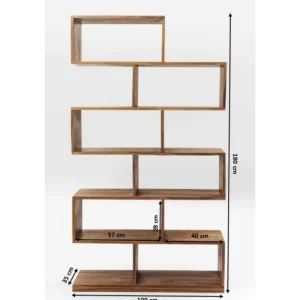 KARE Design Estante Authentico Zick Zack 180x100cm Discount
