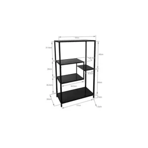 KARE Design Estante Loft Preto 100x60cm Discount