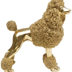 KARE Design Estatueta Deco Mrs Poodle Gold 34 cm New