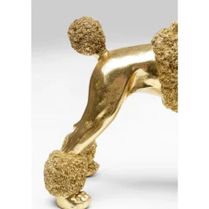 KARE Design Estatueta Deco Mrs Poodle Gold 34 cm New