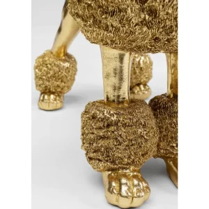 KARE Design Estatueta Deco Mrs Poodle Gold 34 cm New
