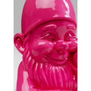 KARE Design Estatueta decorada Gnomo rosa 21 cm Best