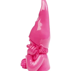 KARE Design Estatueta decorada Gnomo rosa 21 cm Best