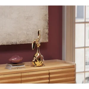 KARE Design Estatueta decorativa Bunny Dourado 52 cm Clearance