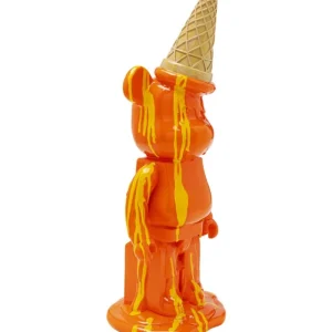 KARE Design Estatueta decorativa Gelato Bear laranja 40 cm Outlet