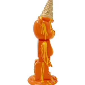 KARE Design Estatueta decorativa Gelato Bear laranja 40 cm Outlet