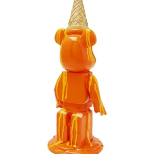 KARE Design Estatueta decorativa Gelato Bear laranja 40 cm Outlet