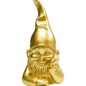 KARE Design Estatueta decorativa Gnome dourado 21 cm Clearance