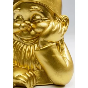 KARE Design Estatueta decorativa Gnome dourado 21 cm Clearance