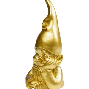 KARE Design Estatueta decorativa Gnome dourado 21 cm Clearance