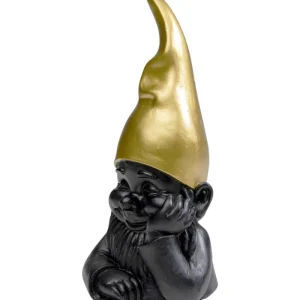 KARE Design Estatueta decorativa Gnomo preta 21 cm Clearance