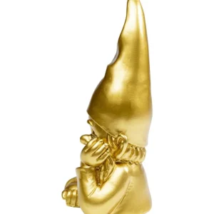 KARE Design Estatueta decorativa Gnome dourado 21 cm Clearance