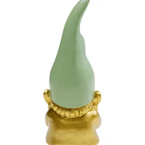 KARE Design Estatueta decorativa Gnome dourado verde 21 cm Outlet