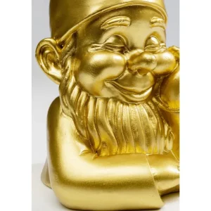 KARE Design Estatueta decorativa Gnome dourado 21 cm Clearance