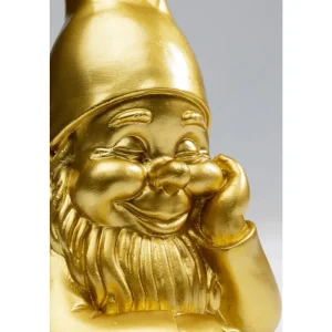 KARE Design Estatueta decorativa Gnome dourado 21 cm Clearance