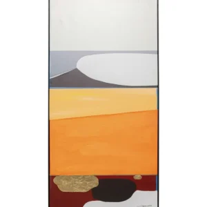 KARE Design Imagem emoldurada Abstract Shapes Cor de Laranja 73x143cm Fashion