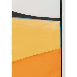 KARE Design Imagem emoldurada Abstract Shapes Cor de Laranja 73x143cm Fashion
